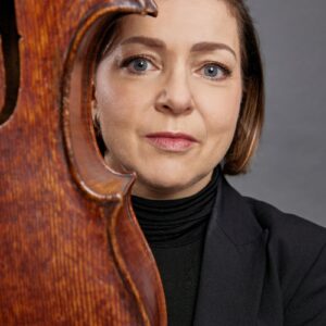 Josephine Knight with her cello